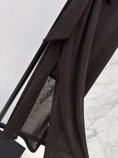 26ss Waist-tie design dress