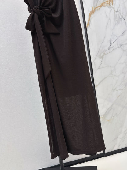 26ss Waist-tie design dress