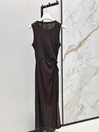 26ss Waist-tie design dress