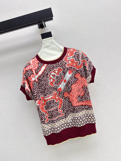 26ss Printed Knit T-Shirt