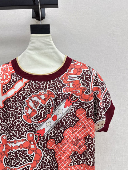 26ss Printed Knit T-Shirt