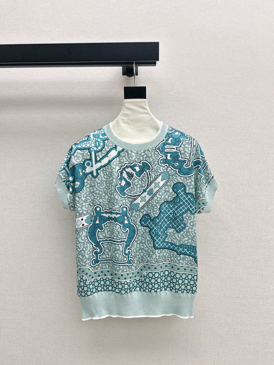 26ss Printed Knit T-Shirt