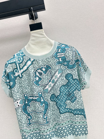 26ss Printed Knit T-Shirt