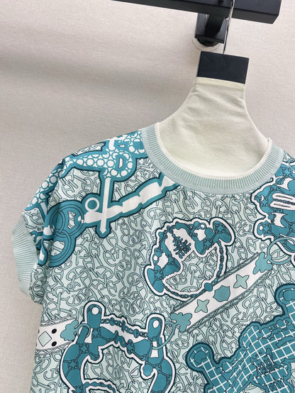 26ss Printed Knit T-Shirt