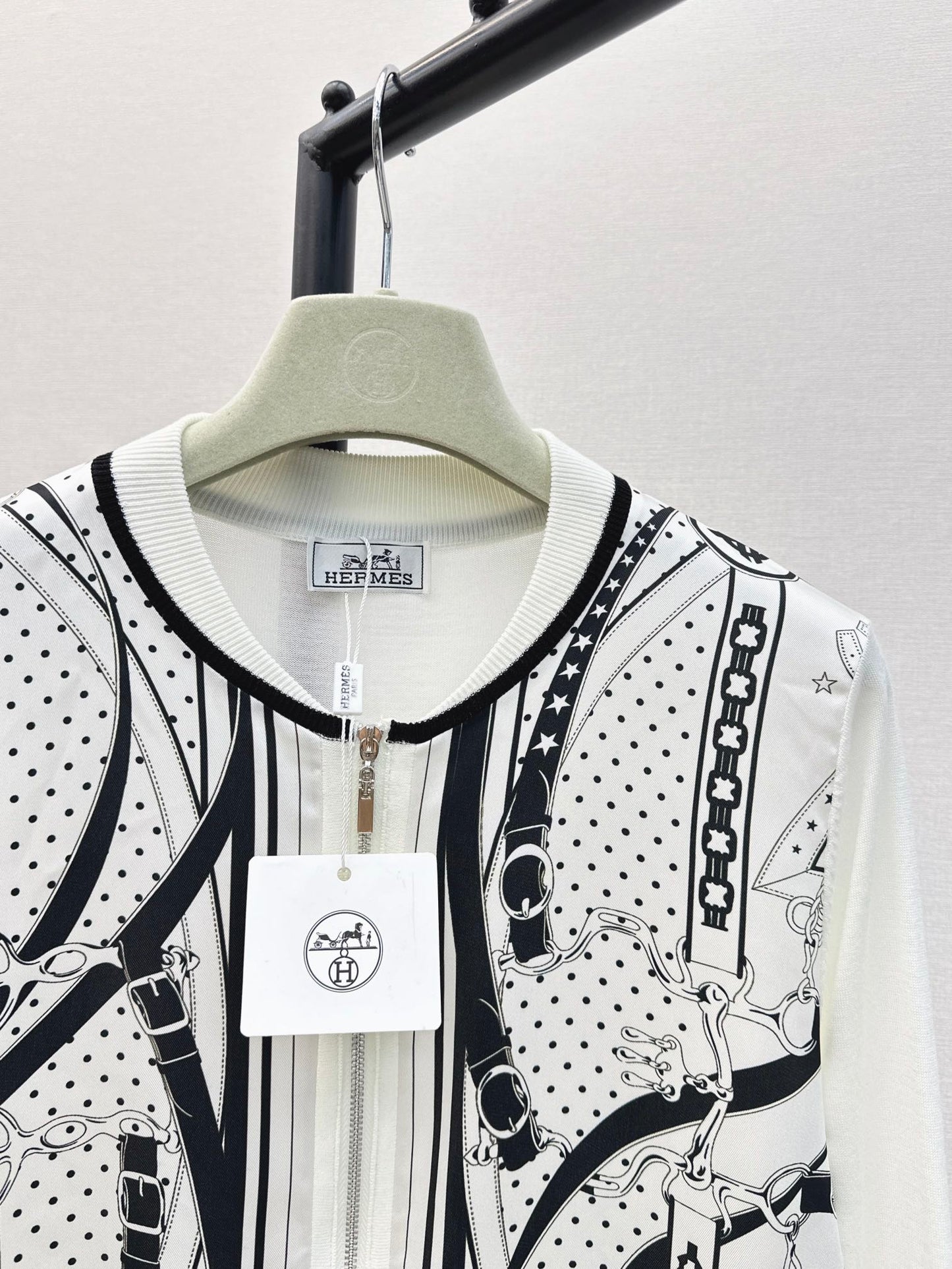 26ss Printed Pattern Knit Cardigan