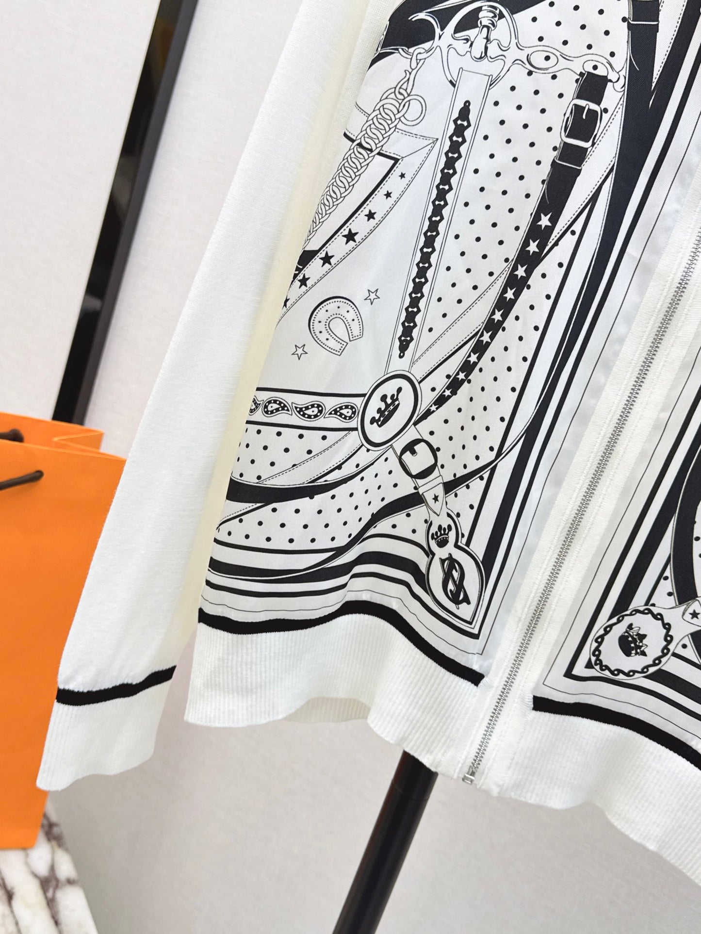 26ss Printed Pattern Knit Cardigan