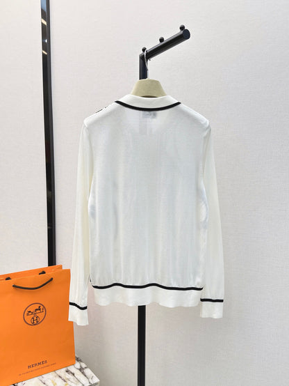 26ss Printed Pattern Knit Cardigan