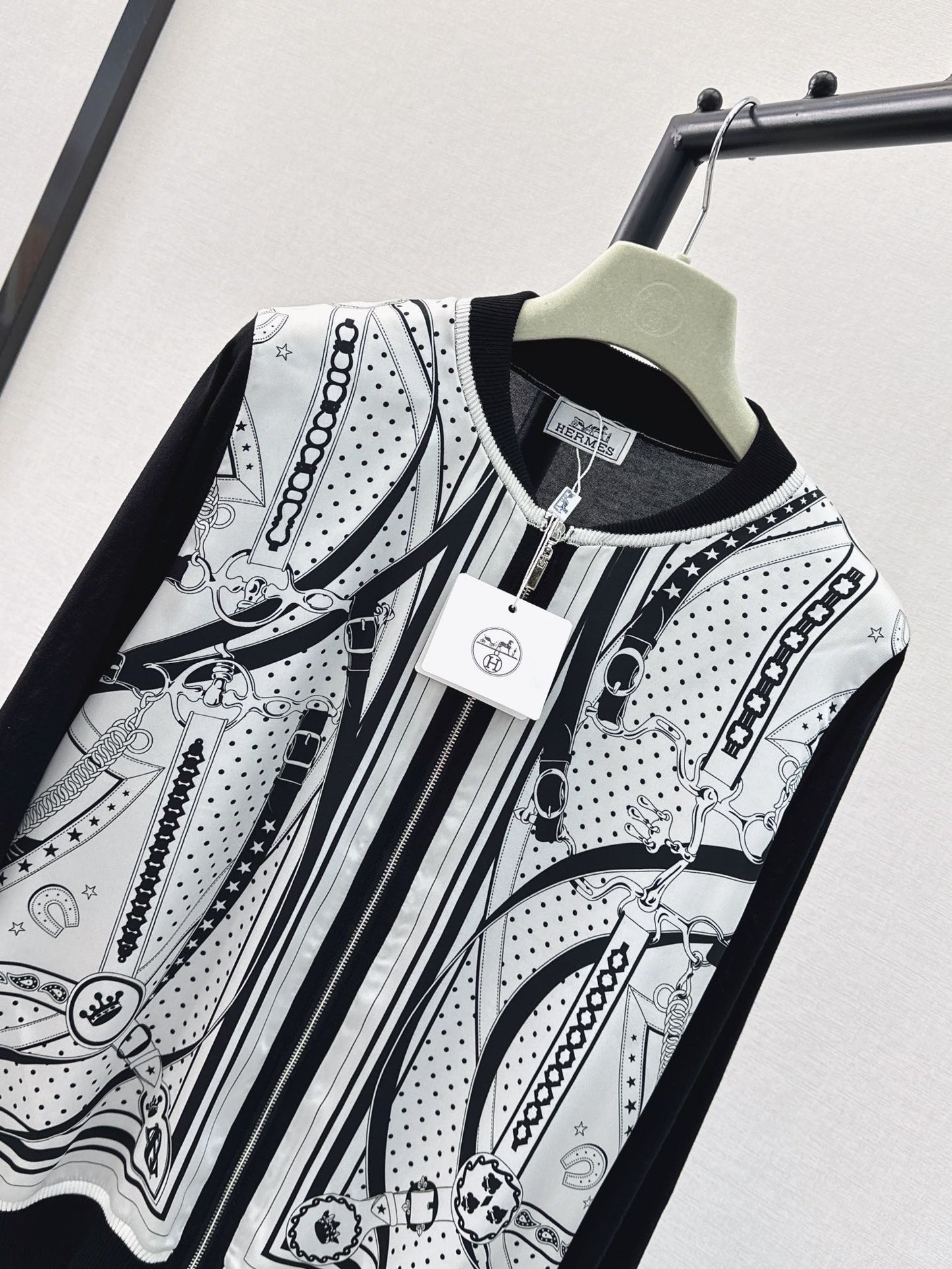 26ss Printed Pattern Knit Cardigan