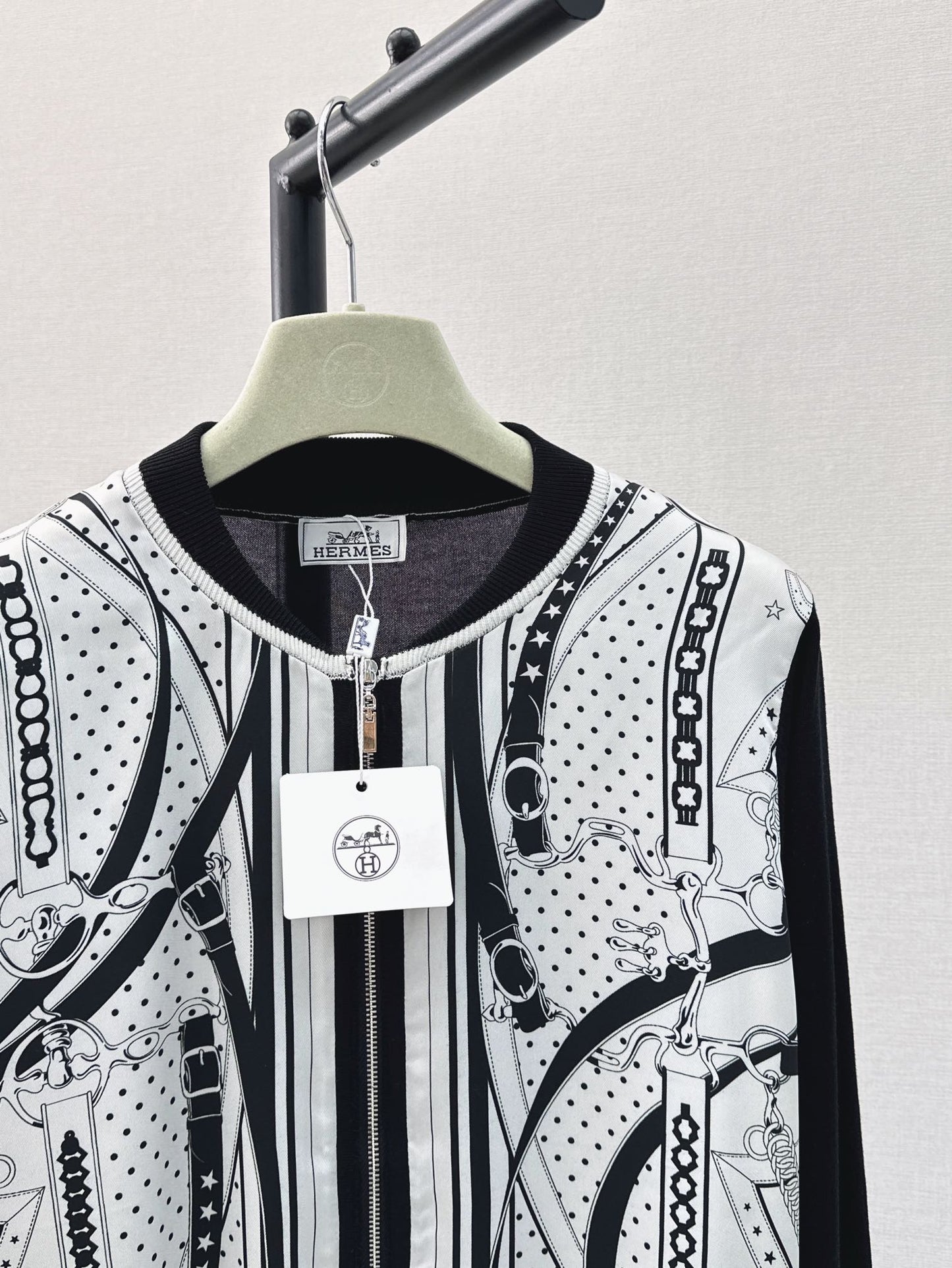 26ss Printed Pattern Knit Cardigan