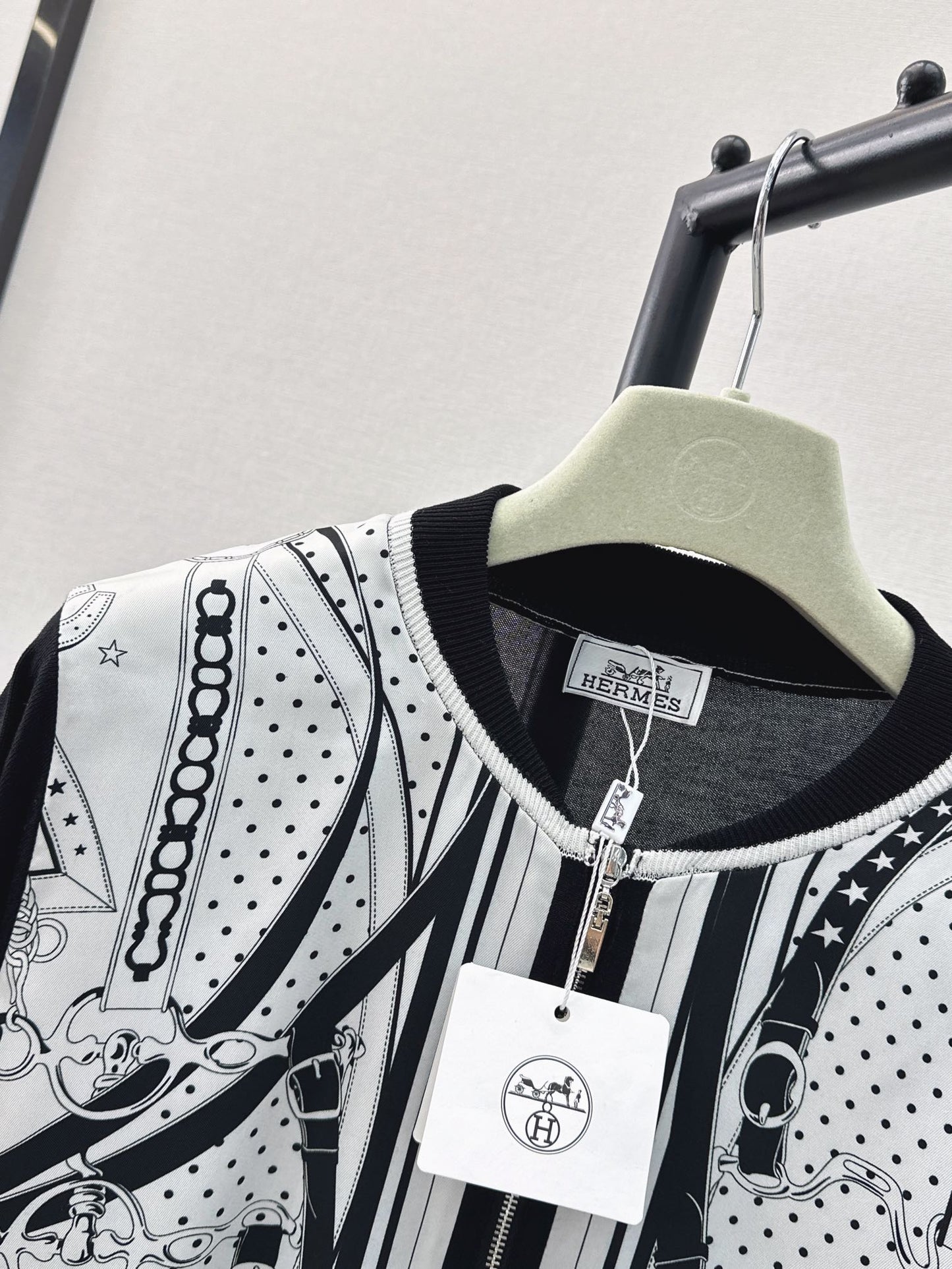 26ss Printed Pattern Knit Cardigan