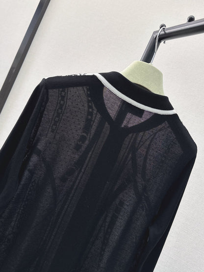 26ss Printed Pattern Knit Cardigan
