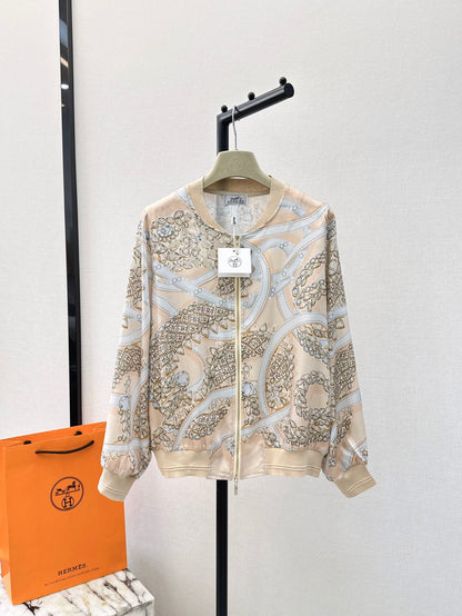 26ss Printed Pattern Knit Cardigan