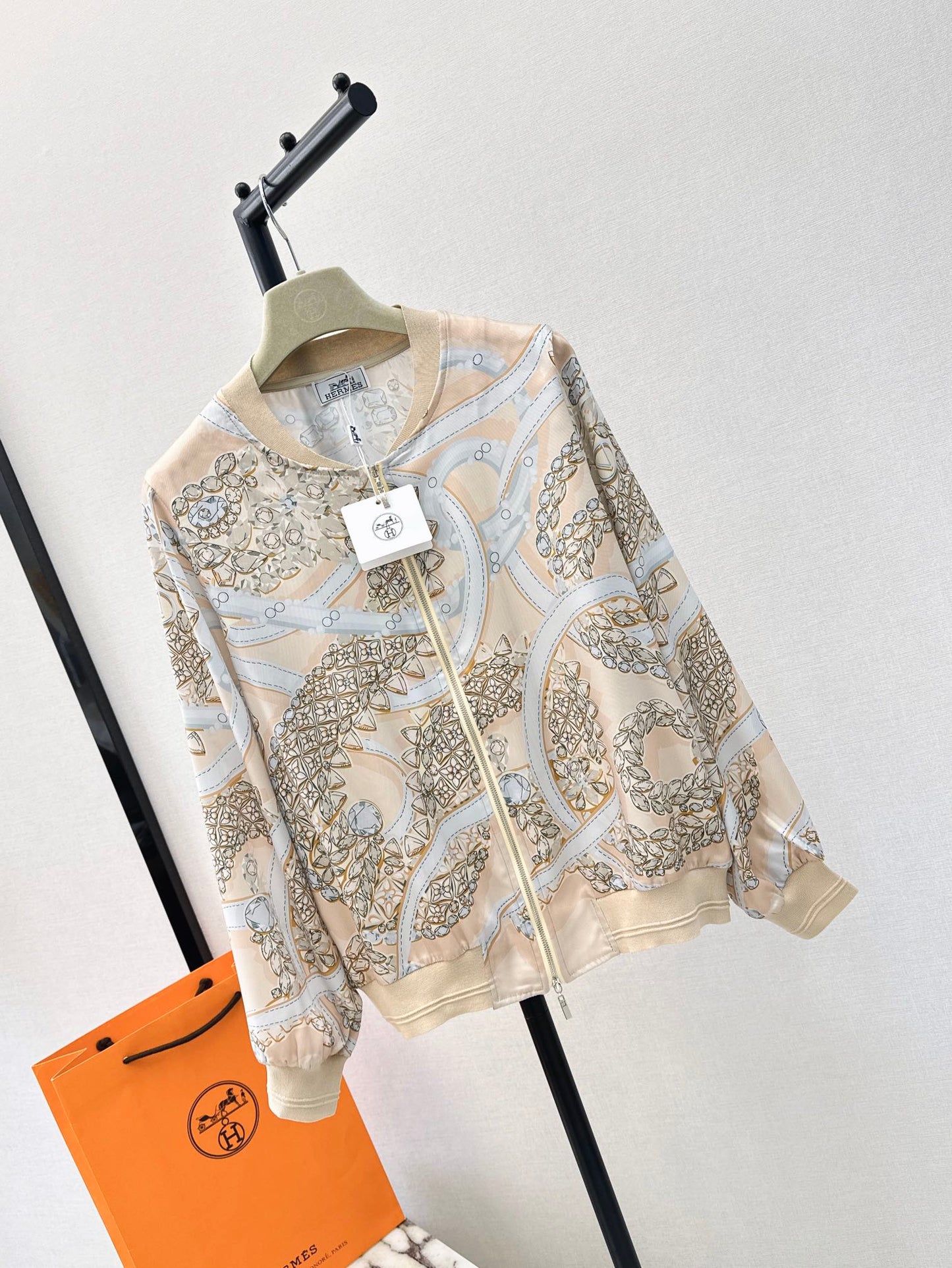 26ss Printed Pattern Knit Cardigan