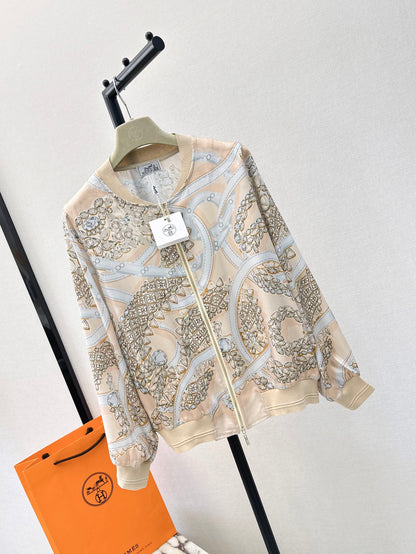 26ss Printed Pattern Knit Cardigan