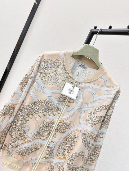 26ss Printed Pattern Knit Cardigan