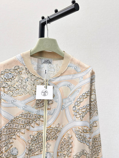 26ss Printed Pattern Knit Cardigan