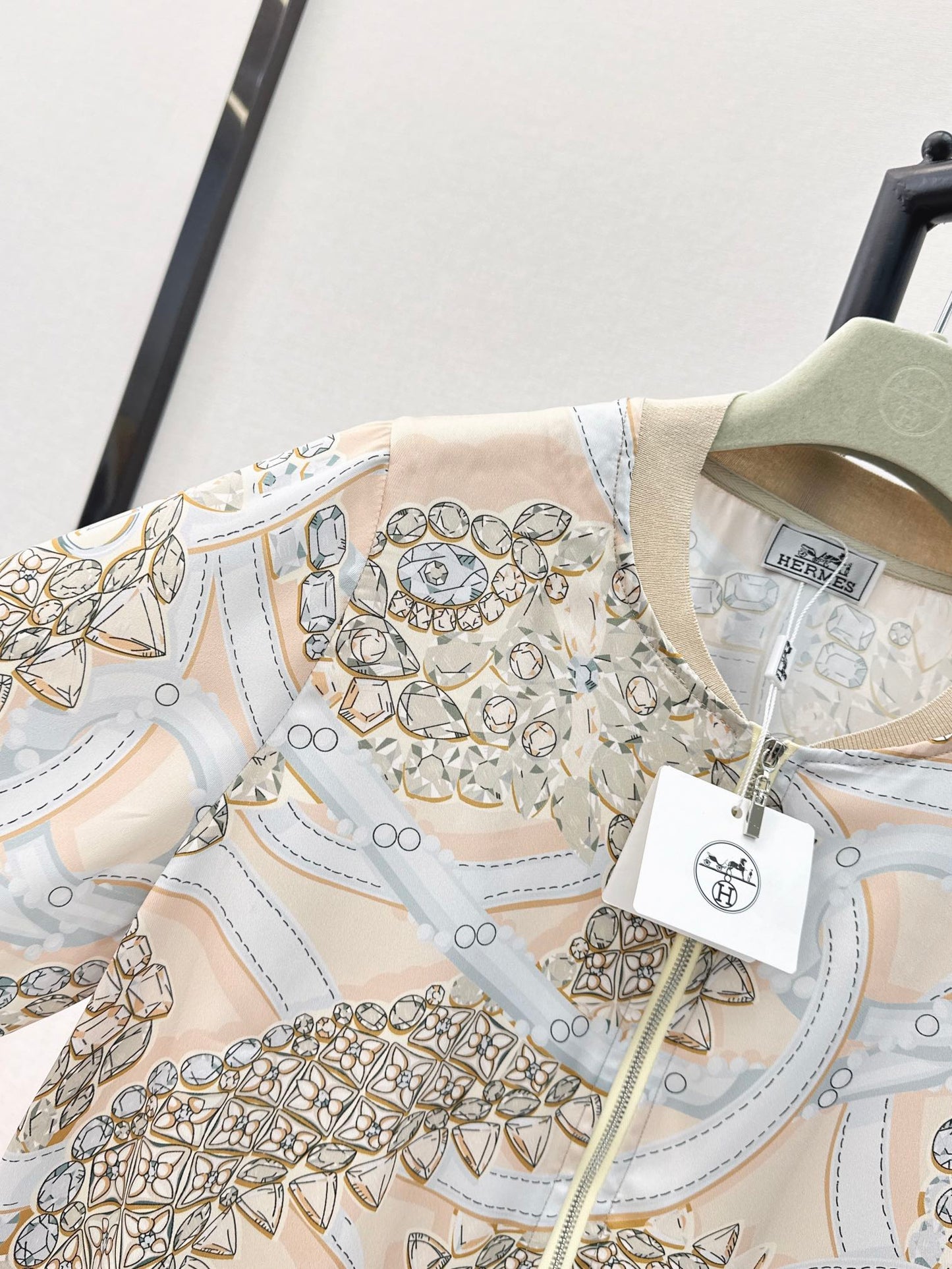 26ss Printed Pattern Knit Cardigan