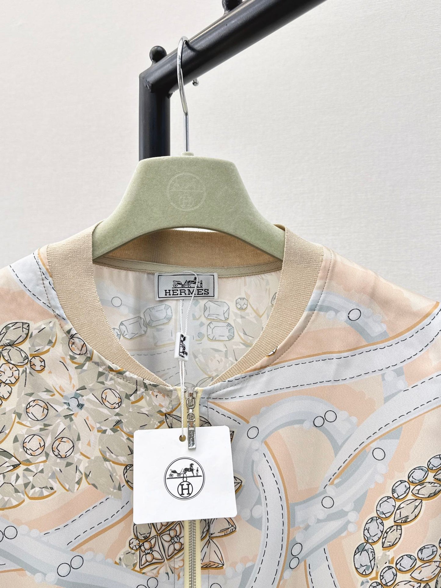 26ss Printed Pattern Knit Cardigan
