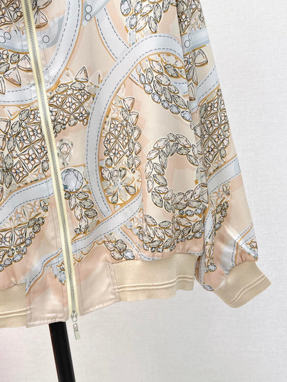 26ss Printed Pattern Knit Cardigan
