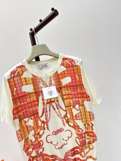26ss Printed Knit T-shirt
