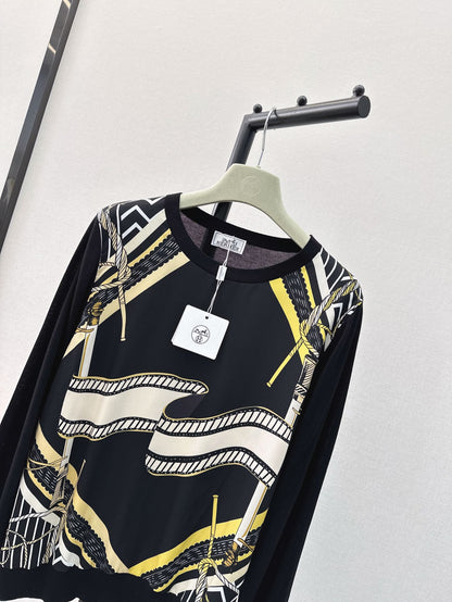 26ss Printed Pattern Knit Sweater