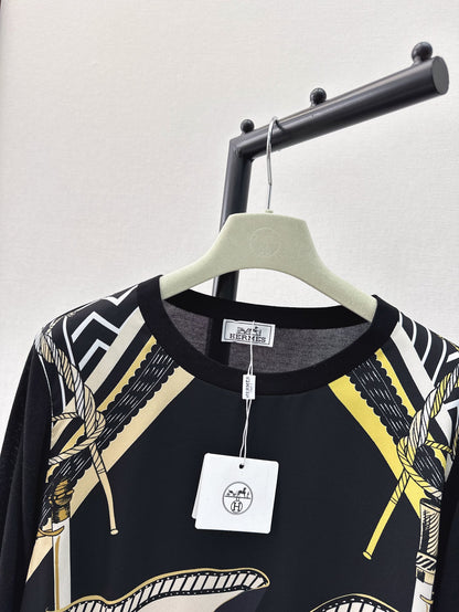 26ss Printed Pattern Knit Sweater