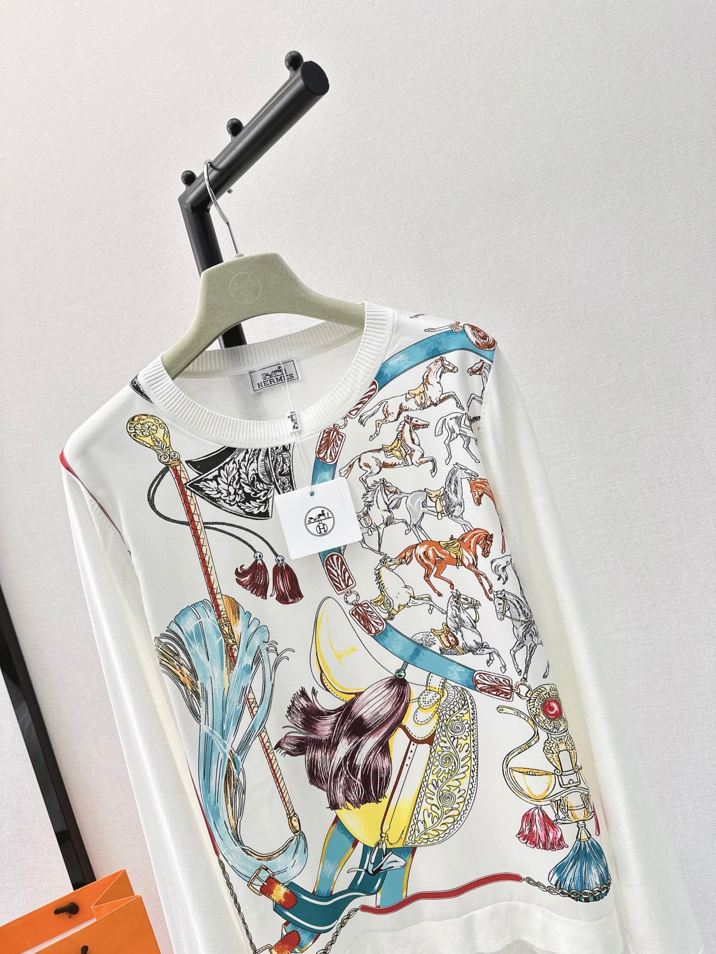 26ss Printed Pattern Knit Sweater