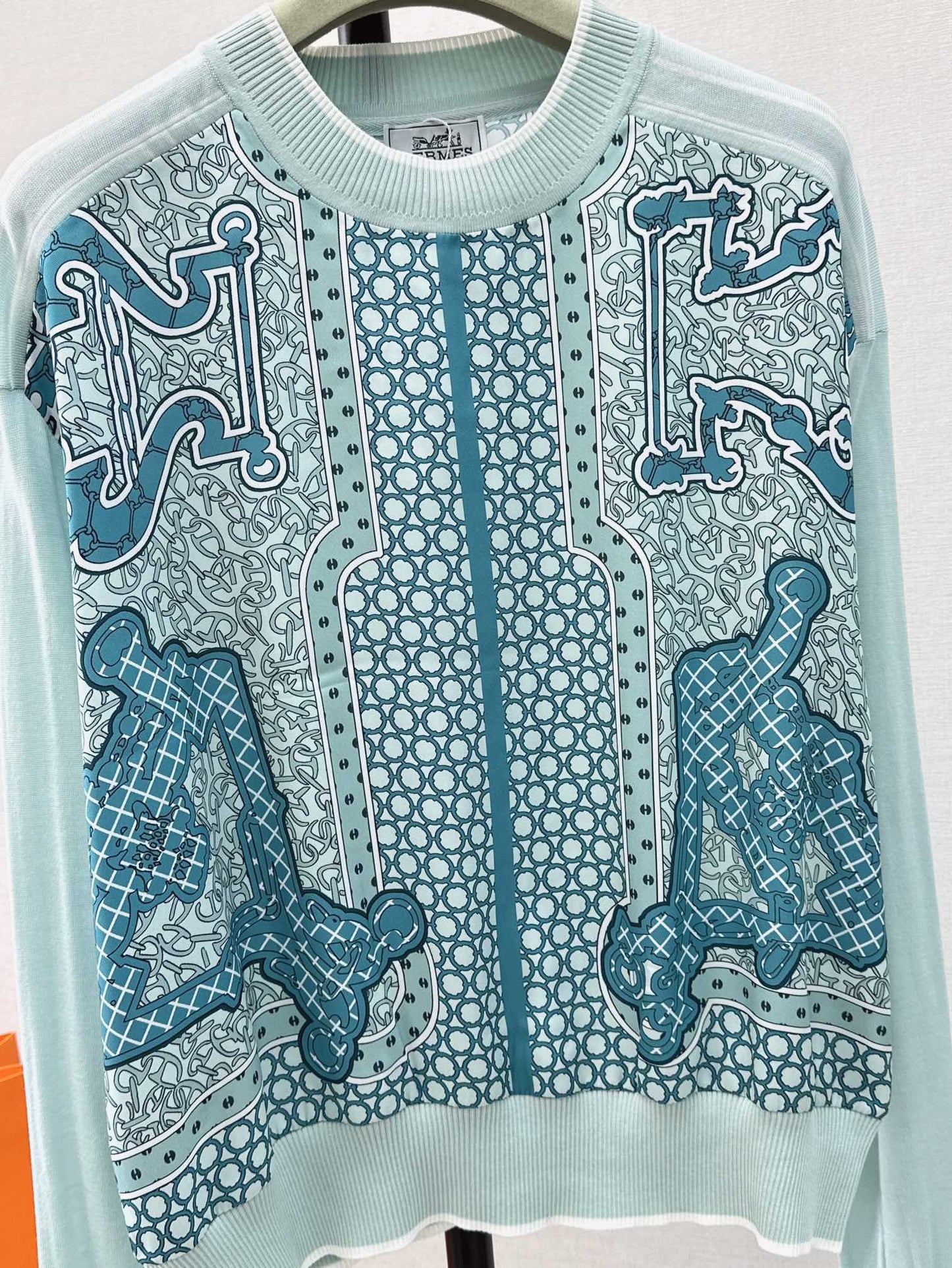 26ss Printed Pattern Knit Sweater