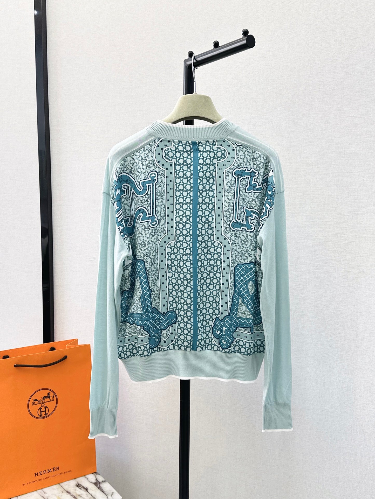 26ss Printed Pattern Knit Sweater