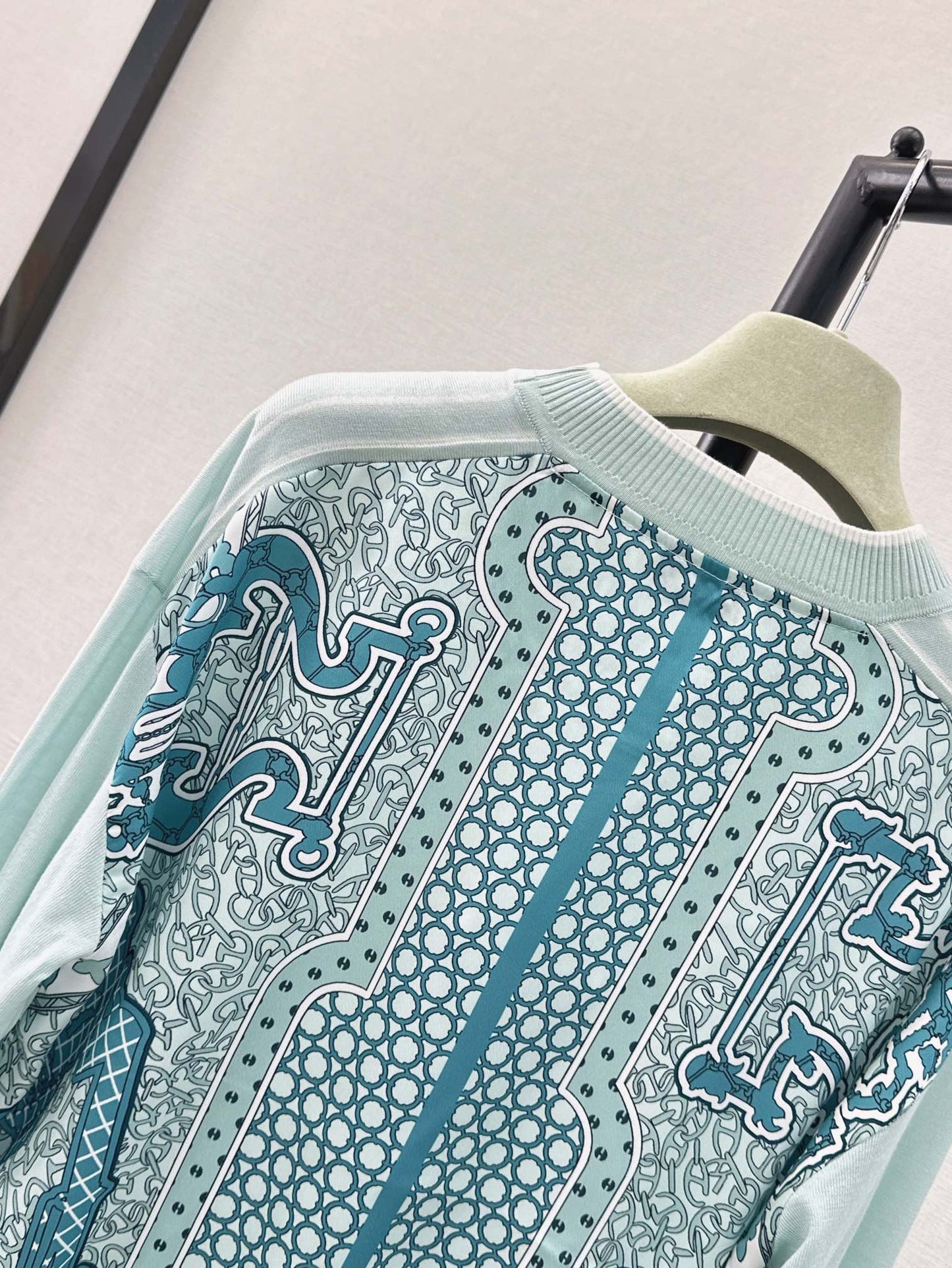 26ss Printed Pattern Knit Sweater