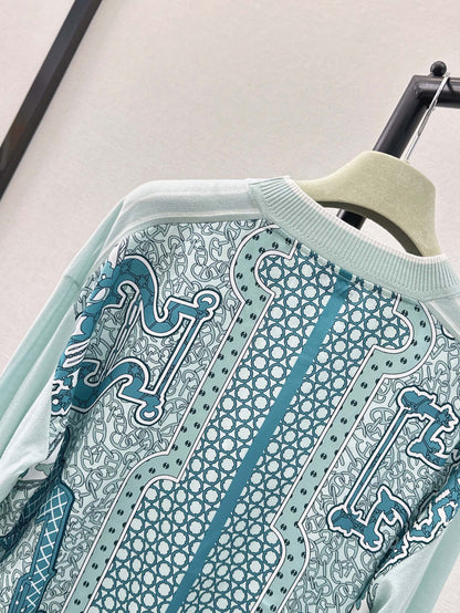 26ss Printed Pattern Knit Sweater