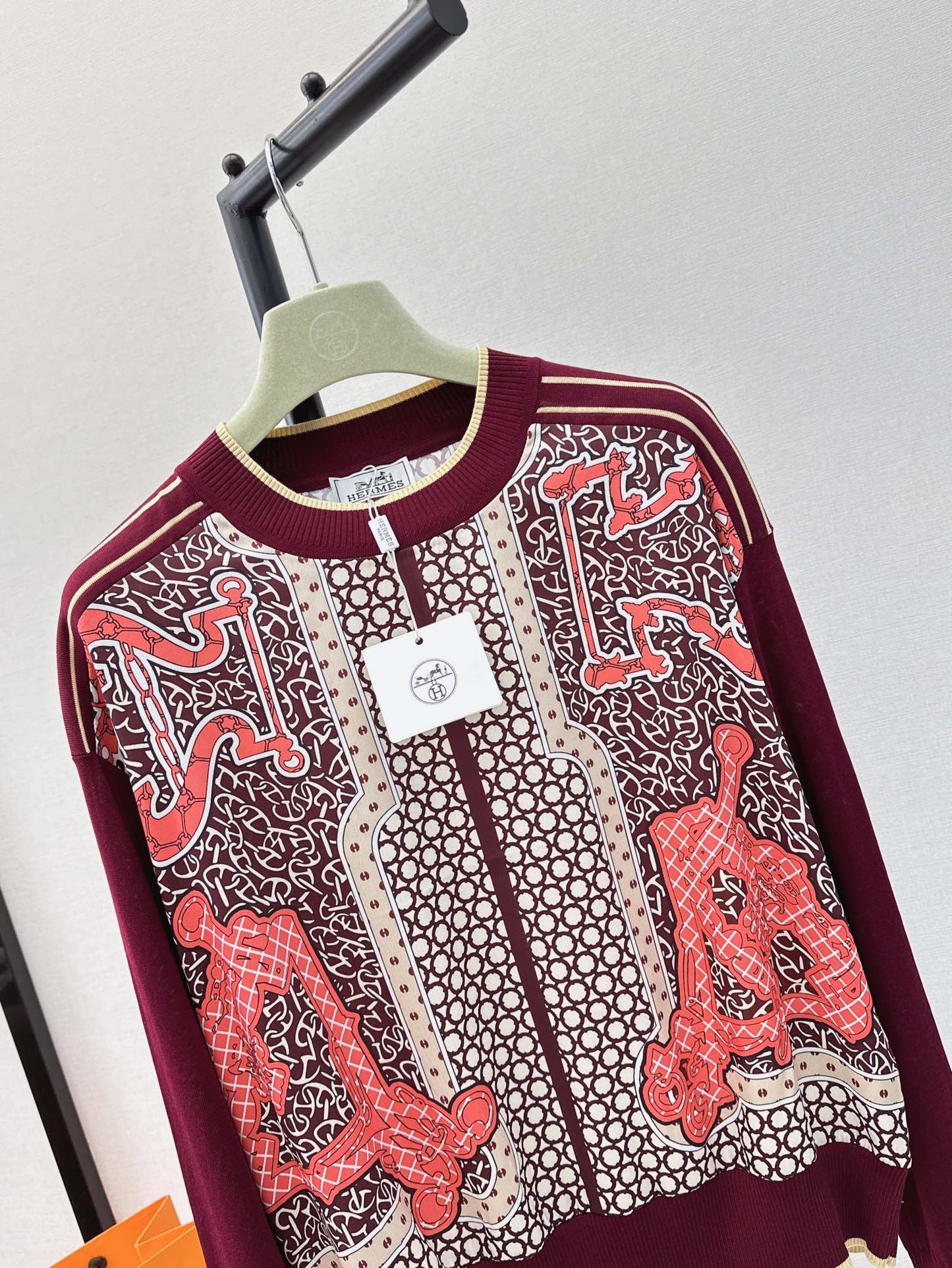 26ss Printed Pattern Knit Sweater