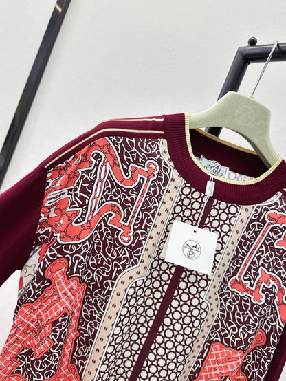 26ss Printed Pattern Knit Sweater