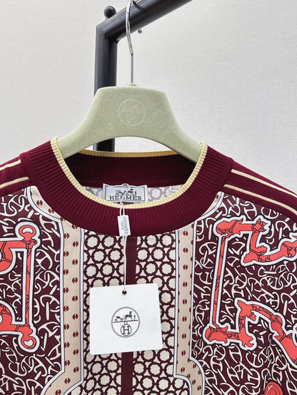 26ss Printed Pattern Knit Sweater
