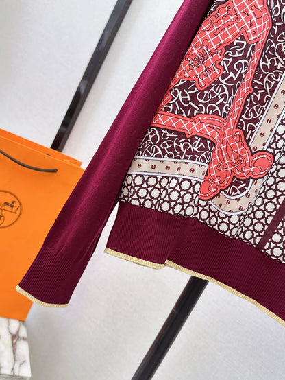 26ss Printed Pattern Knit Sweater