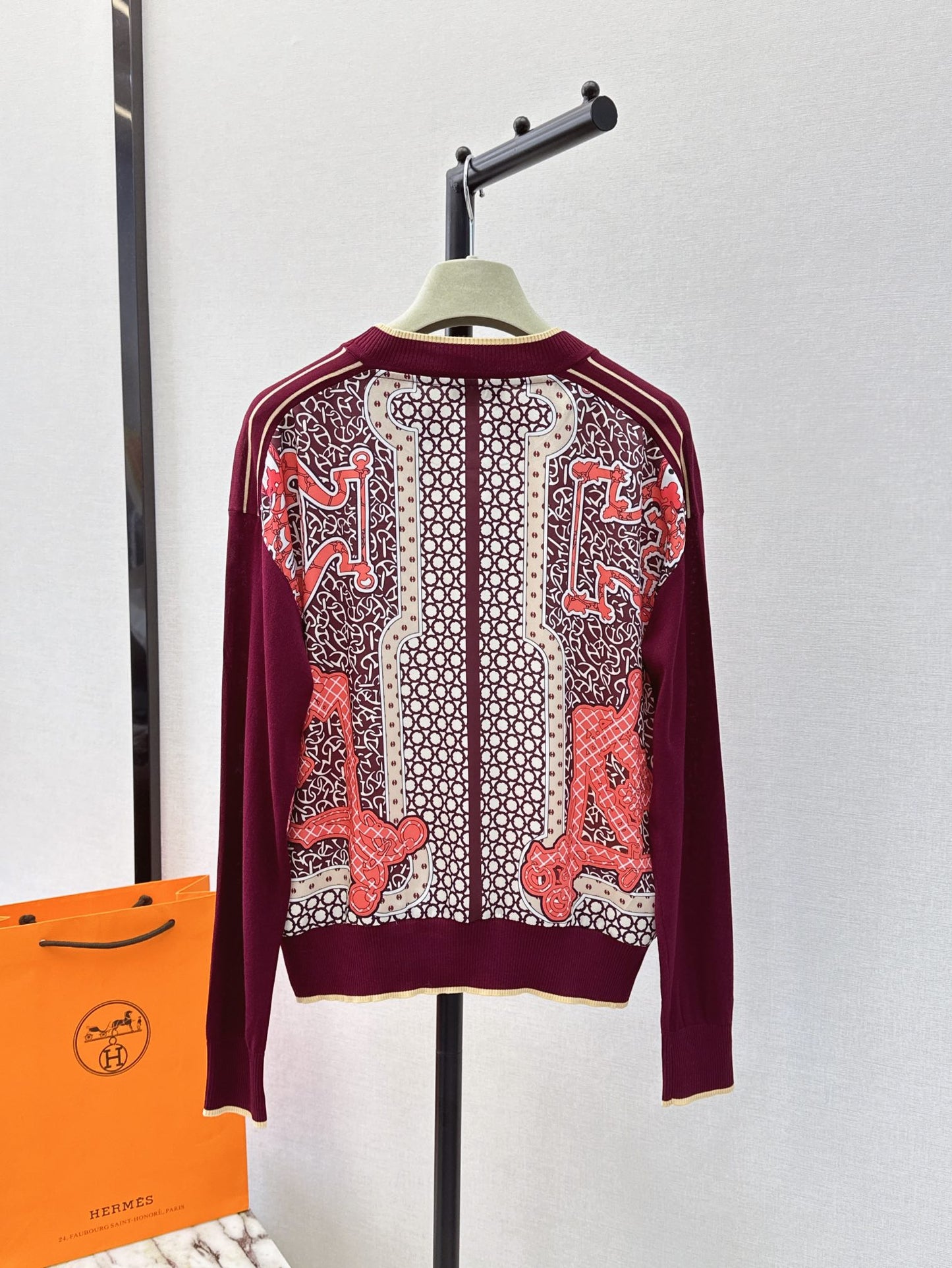 26ss Printed Pattern Knit Sweater