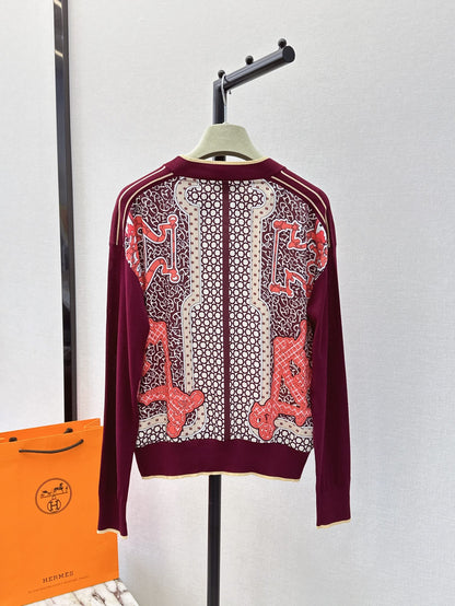 26ss Printed Pattern Knit Sweater