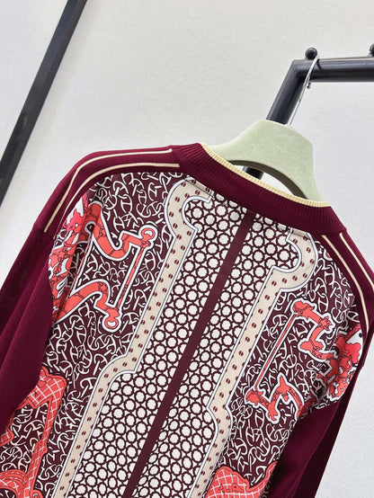 26ss Printed Pattern Knit Sweater