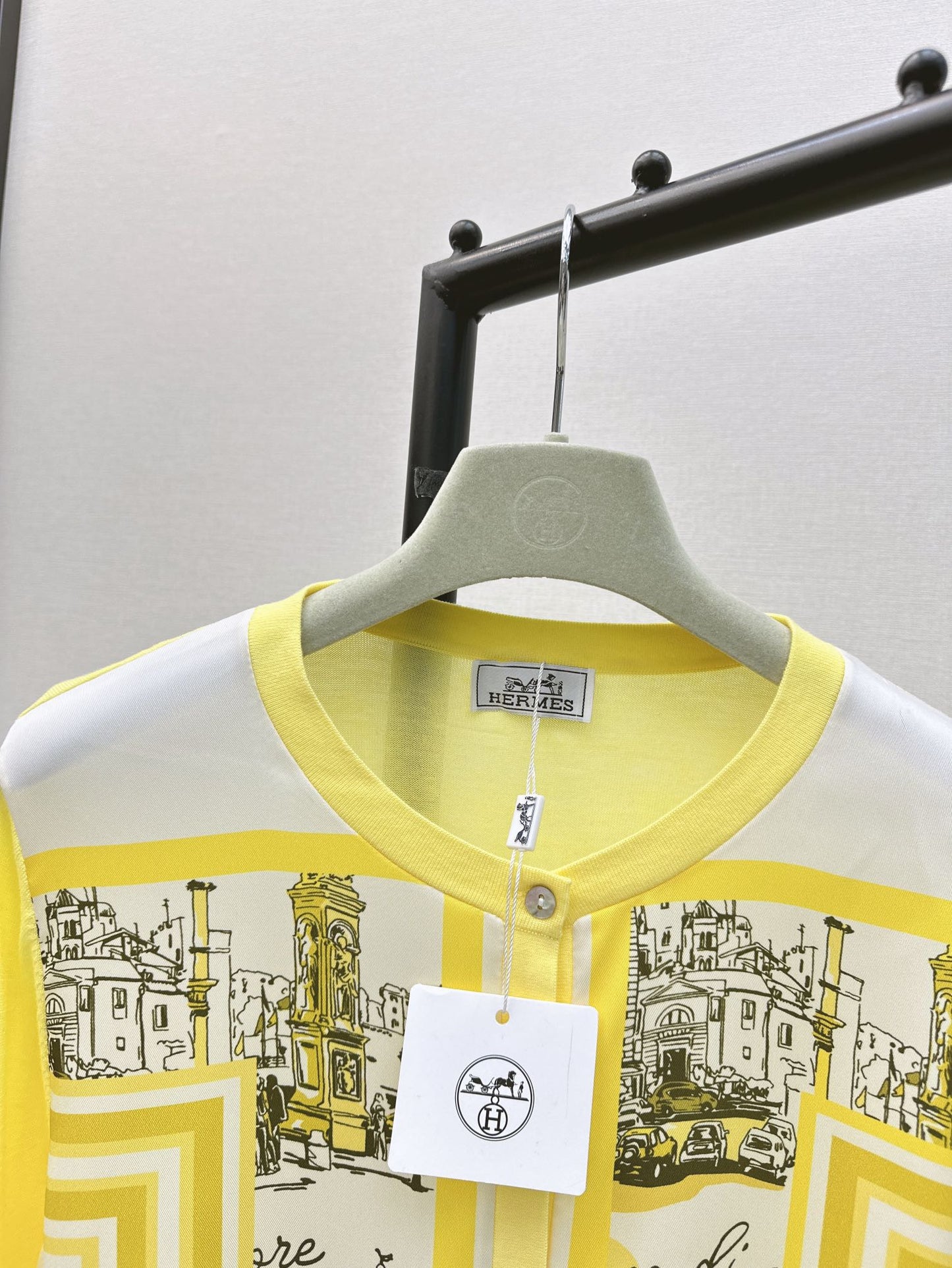 26ss Printed Pattern Knit Cardigan