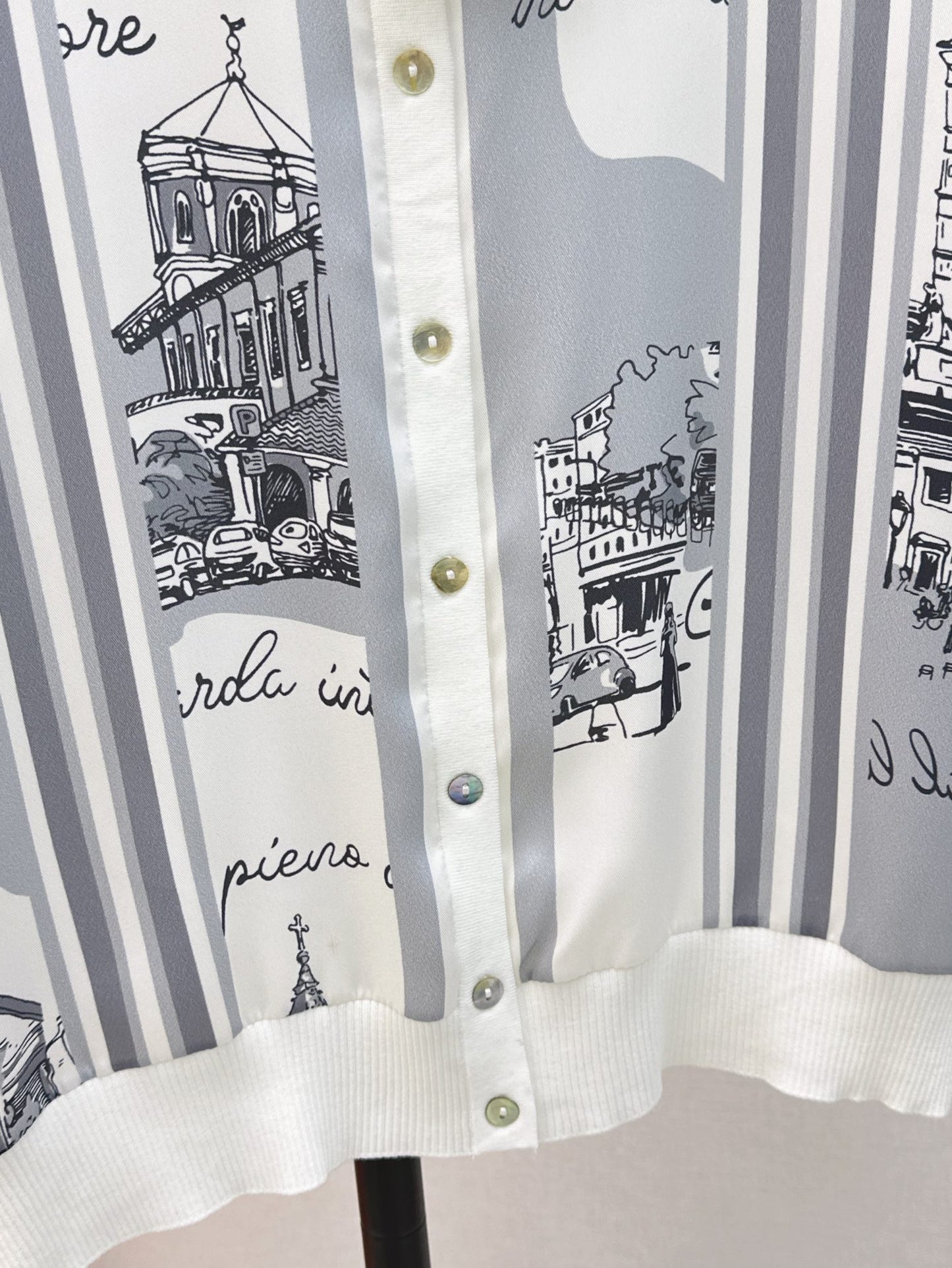 26ss Printed Pattern Knit Cardigan