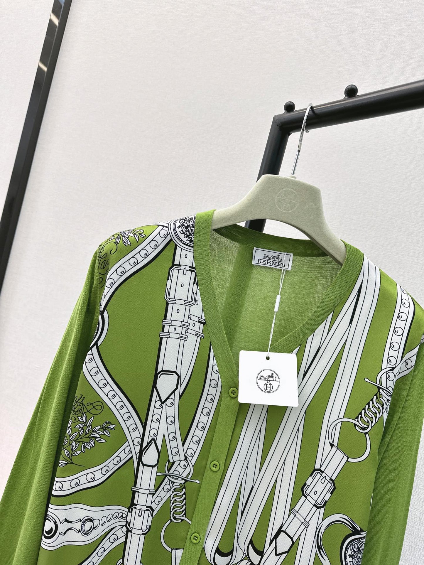 26ss Printed Pattern Knit Cardigan