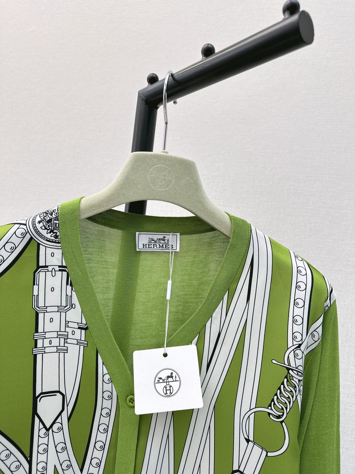 26ss Printed Pattern Knit Cardigan