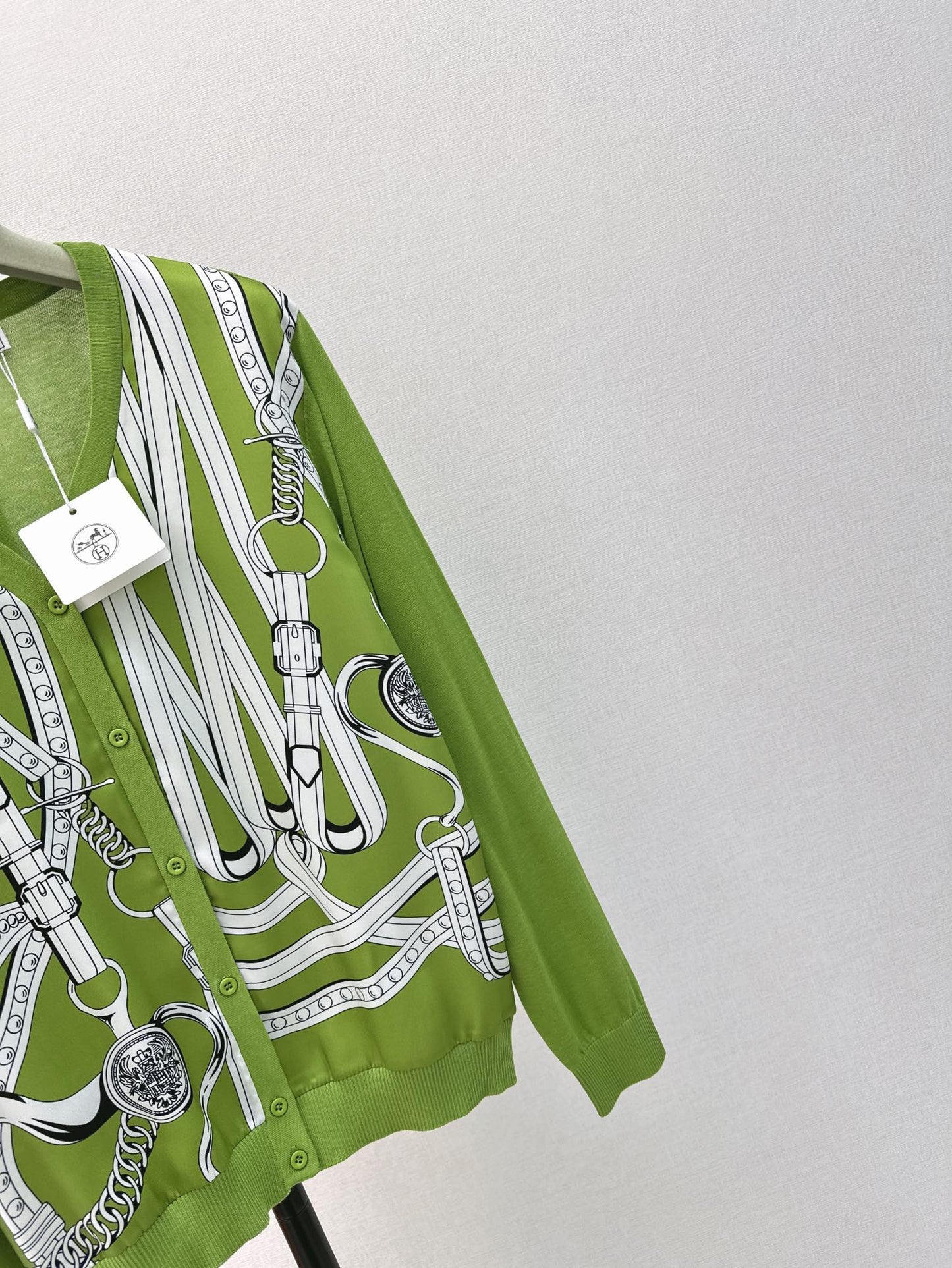 26ss Printed Pattern Knit Cardigan