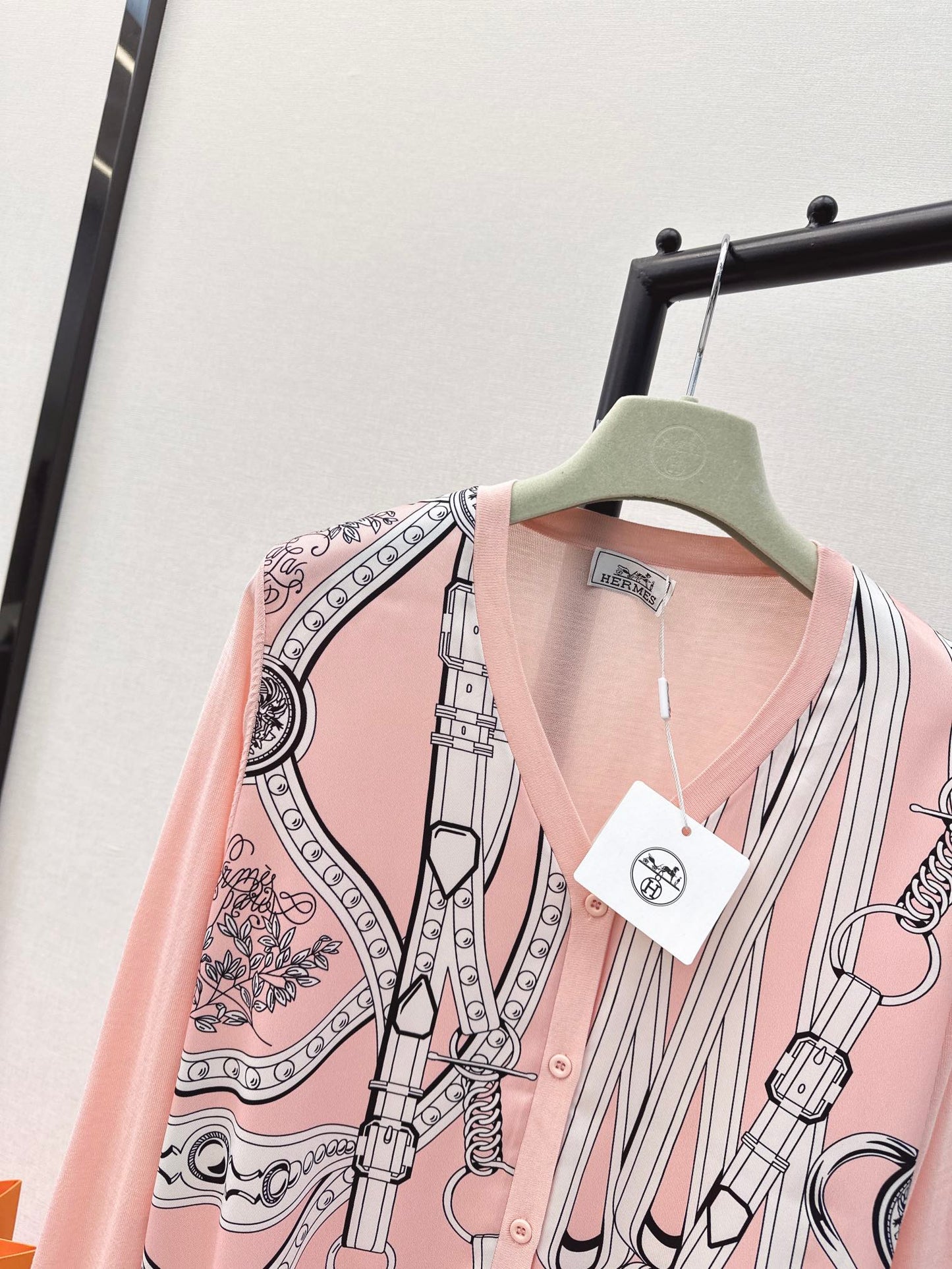 26ss Printed Pattern Knit Cardigan