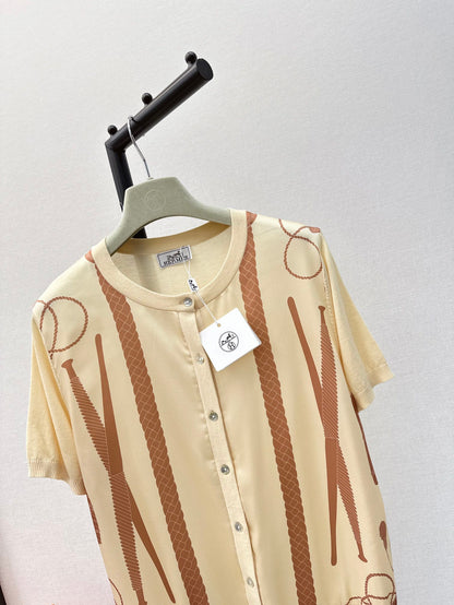 26ss Printed Knit T-shirt