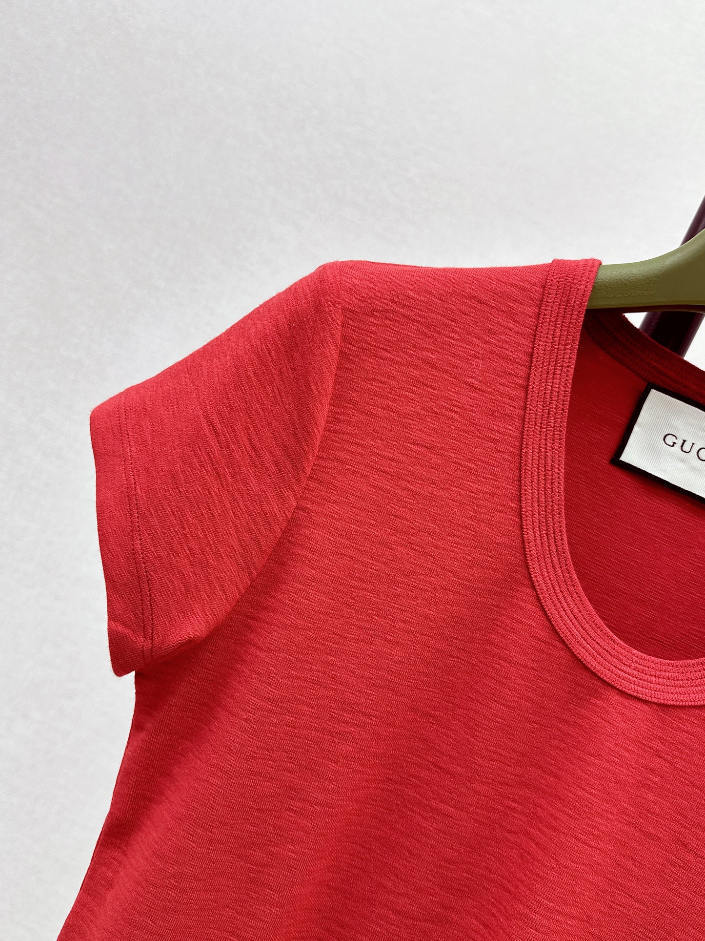 26ss Hardware-decorated U-neck T-shirt
