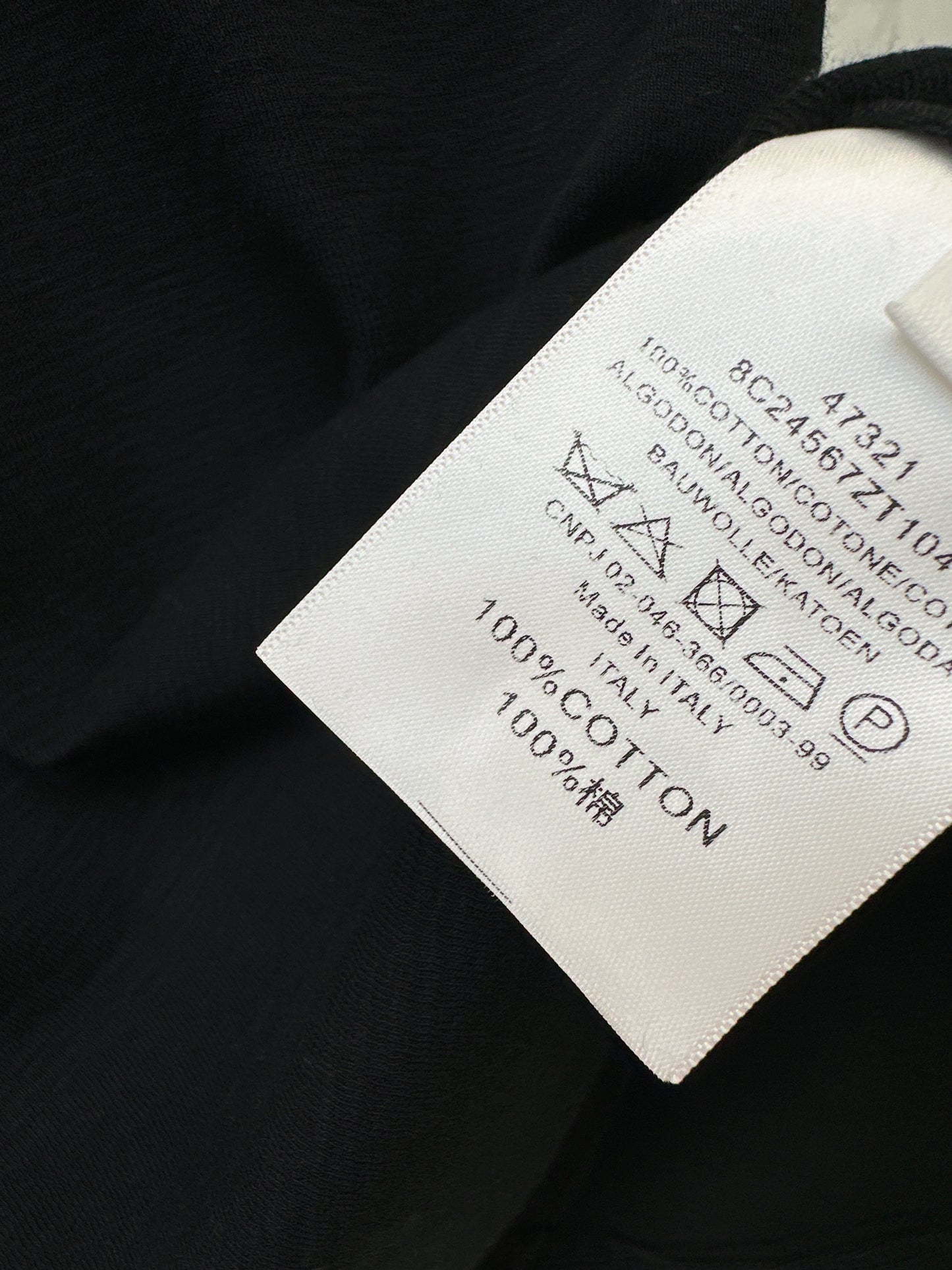 26ss Hardware-decorated U-neck T-shirt