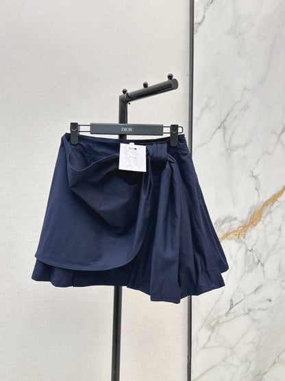 26ss A-line midi skirt with pleats