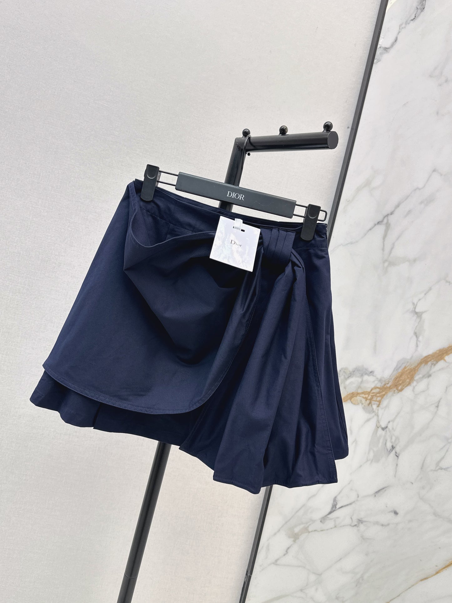 26ss A-line midi skirt with pleats