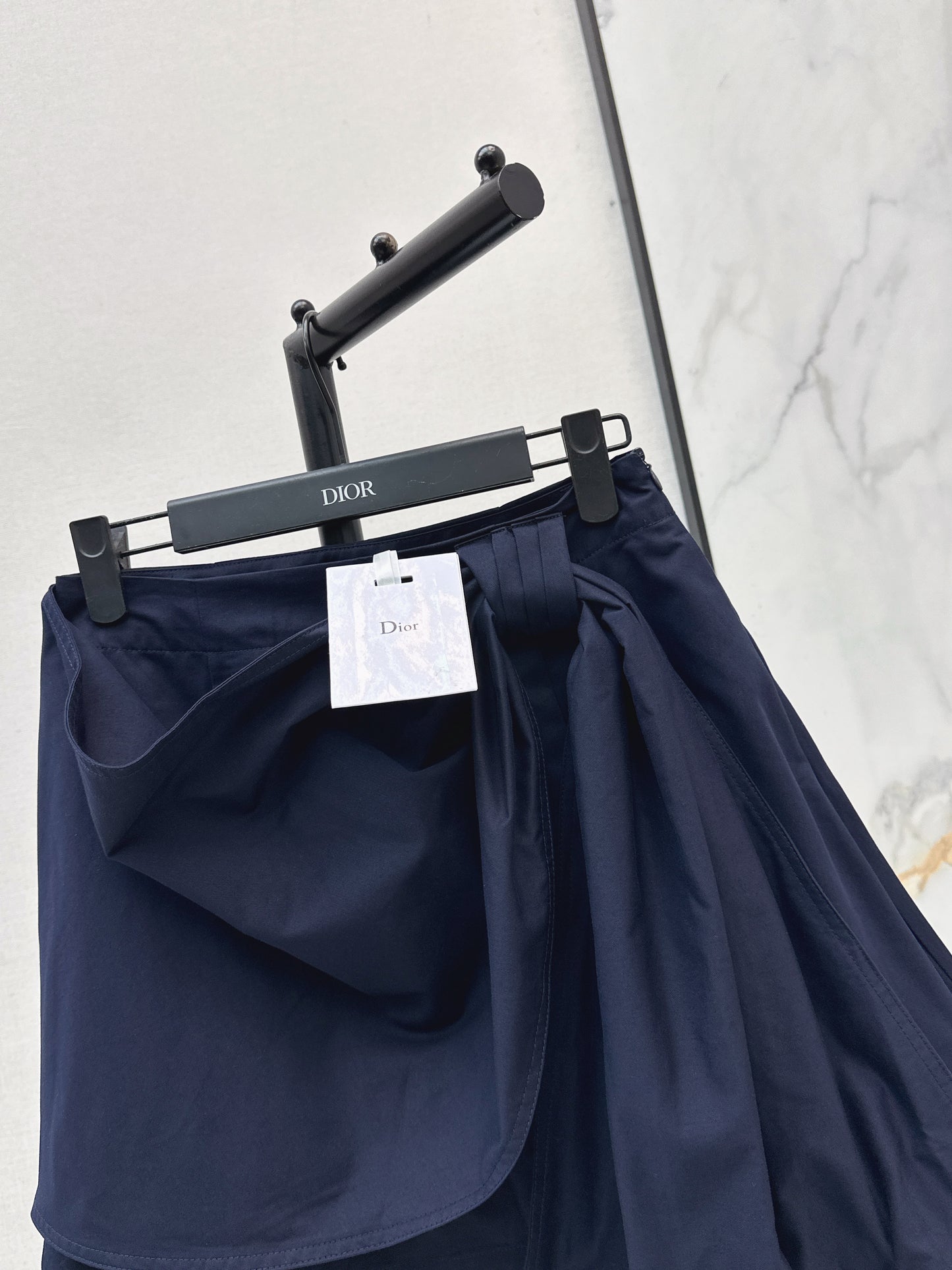 26ss A-line midi skirt with pleats